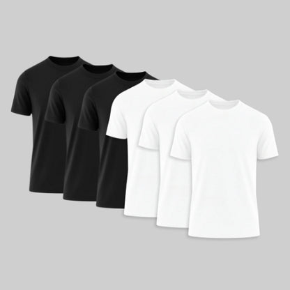 6 Pack - Black and White