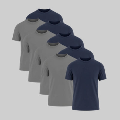 9 Pack - Grey and Navy Blue